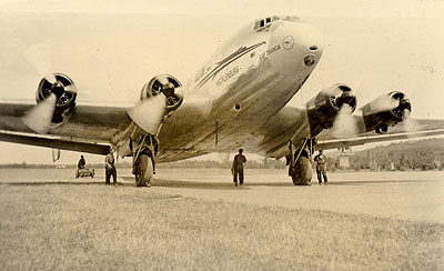 A Lufthansa légitársaság Focke-Wulf FW-200 Condor típusú repülőgépe.