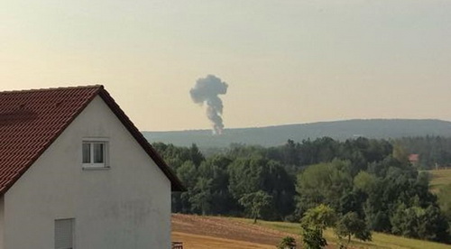 Az Amerikai Légierő F-16-osa zuhant le Németországban