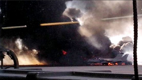 Görög F-16-os zuhant a parkoló repülőgépek közé Spanyolországban