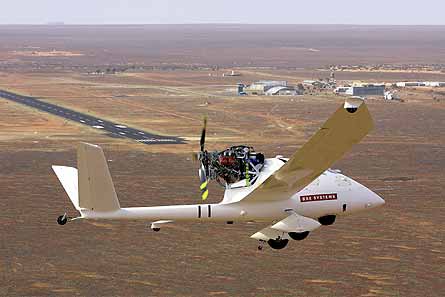 Leszállás közben a Woomerai teszt területen