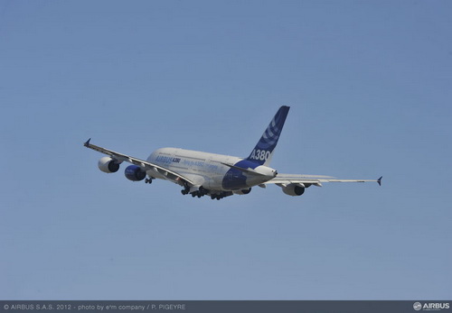 A380-ason tesztelték az A350XWB új hajtómüvét